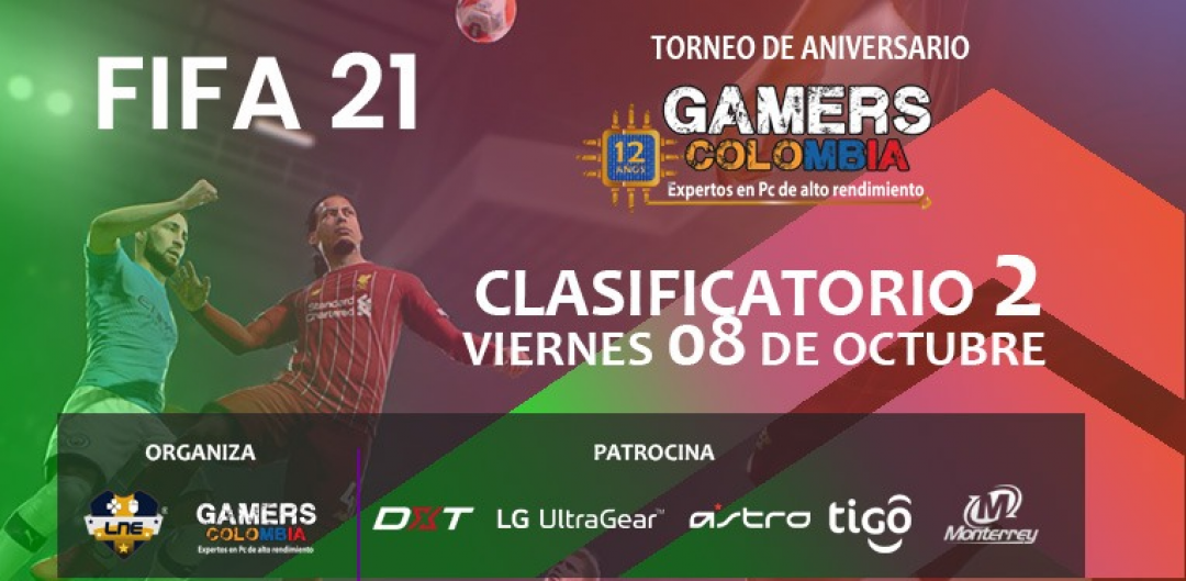 TORNEO FIFA INDIVIDUAL - VIERNES 08/10/21 - 12 ANIVERSARIO GAMERS COLOMBIA
